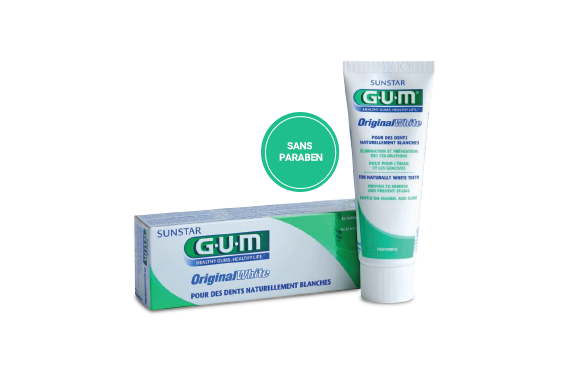 → GUM ORIGINAL WHITE - DENTIFRICE 