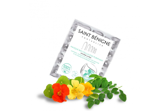 Masque bio-cellulose actif purifiant - Saint Bénigne Pontarlier